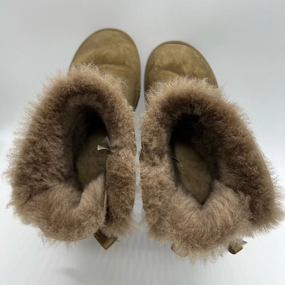 UGG Brown Shearling Women's Short Bailey Boots Women’s Size 7